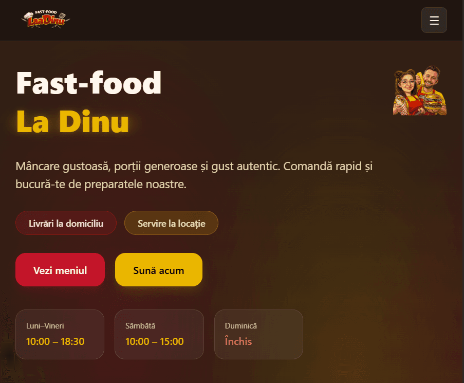 La Dinu — Fast Food Comănești